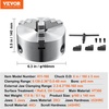 image:imageVEVOR 3Jaw Lathe Chuck 8 SelfCentering Lathe Chuck 0168 in4200 mm Clamping Range with Tkey Fixing Screws Hexagon Wrench for Lathe 3D Printer Machining Center Milling Drilling Machine6 In
