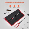 image:imageVEVOR 5Piece Needle Nose Pliers 11 in Long Needle Nose Pliers Set Diagonal Cutting Pliers 45 90 Bent Nose Plier Round Nose Plier Long Nose Plier Professional Pliers Set with Storage Bag11inch
