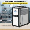 image:imageVEVOR 6Ton Capacity AirCooled Water Chiller 6HP Stainless Steel Portable Digital Microcomputer Control Black