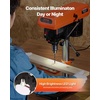 image:imageVEVOR 8 in Benchtop Drill Press 25A Induction Motor Tabletop Drilling Machine with 7501140  17402340  3200 RPM Adjustable Speed 045 Tilting Worktable LED Work Light for Wood Metal8 in
