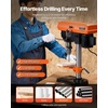 image:imageVEVOR 8 in Benchtop Drill Press 25A Induction Motor Tabletop Drilling Machine with 7501140  17402340  3200 RPM Adjustable Speed 045 Tilting Worktable LED Work Light for Wood Metal8 in