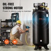 image:imageVEVOR 80 Gallons Air Compressor 65HP 155SCFM90 PSI OilFree Air Compressor Tank with 145PSI Max Pressure 86dB Quiet Air Tank for Industrial Manufacturing Air Brushing Spraying 3Phase Power80 Gallon  SinglePhase Power