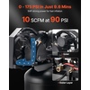 image:imageVEVOR 80 Gallons HeavyDuty Air Compressor 5HP 135SCFM at 90PSI Air Compressors Max 145PSI Pressure OilFree Compressor Tank for Industrial Manufacturing Large Workshops 230V 3Phase No Plug289 x 217 x 614 in