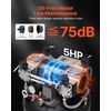 image:imageVEVOR 80 Gallons HeavyDuty Air Compressor 5HP 135SCFM at 90PSI Air Compressors Max 145PSI Pressure OilFree Compressor Tank for Industrial Manufacturing Large Workshops 230V 3Phase No Plug217 x 217 x 622 in