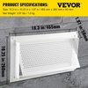 image:imageVEVOR 8x16 Inch Crawl Space Flood Vent Wall Mounted White Foundation Vent to Reduce Flood Risk amp Damage for Crawl Spaces GaragesWhite