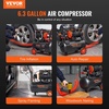 image:imageVEVOR Air Compressor 20 Gallon Steel Tank 4HP 106 CFM90 PSI Oil Free Air Compressor amp Max 125PSI Pressure 78dB Ultra Quiet Compressor for Auto Repair Tire Inflation Spray Painting 220V 60Hz63 Gallon