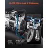 image:imageVEVOR Air Compressor 20 Gallon Steel Tank 4HP 106 CFM90 PSI Oil Free Air Compressor amp Max 125PSI Pressure 78dB Ultra Quiet Compressor for Auto Repair Tire Inflation Spray Painting 220V 60Hz15 Gallon