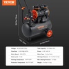 image:imageVEVOR Air Compressor 20 Gallon Steel Tank 4HP 106 CFM90 PSI Oil Free Air Compressor amp Max 125PSI Pressure 78dB Ultra Quiet Compressor for Auto Repair Tire Inflation Spray Painting 220V 60Hz63 Gallon