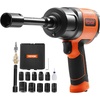 image:imageVEVOR Air Impact Wrench 34Inch Drive Air Impact Gun Up to 1870ftlbs Nutbusting Torque Composite Pneumatic Impact Wrench for Auto Repairs and Maintenance Heavy Duty773inches