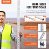 image:imageVEVOR Aluminum Grade Rod 25Feet10ths 6 Sections Telescopic Measuring RodDoubleSided Scale 110ft Leveling Rod StickAluminum Alloy Survey Rod wBubble Level ampCarrying Bag for HousesWallsFloors9 FT10ths