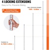 image:imageVEVOR Aluminum Grade Rod 25Feet10ths 6 Sections Telescopic Measuring RodDoubleSided Scale 110ft Leveling Rod StickAluminum Alloy Survey Rod wBubble Level ampCarrying Bag for HousesWallsFloors16 FT10ths