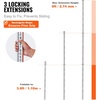 image:imageVEVOR Aluminum Grade Rod 25Feet10ths 6 Sections Telescopic Measuring RodDoubleSided Scale 110ft Leveling Rod StickAluminum Alloy Survey Rod wBubble Level ampCarrying Bag for HousesWallsFloors9 FT8ths