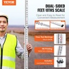 image:imageVEVOR Aluminum Grade Rod 25Feet10ths 6 Sections Telescopic Measuring RodDoubleSided Scale 110ft Leveling Rod StickAluminum Alloy Survey Rod wBubble Level ampCarrying Bag for HousesWallsFloors14 FT8ths