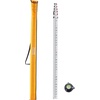image:imageVEVOR Aluminum Grade Rod 25Feet10ths 6 Sections Telescopic Measuring RodDoubleSided Scale 110ft Leveling Rod StickAluminum Alloy Survey Rod wBubble Level ampCarrying Bag for HousesWallsFloors18 FT10ths