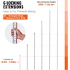 image:imageVEVOR Aluminum Grade Rod 25Feet10ths 6 Sections Telescopic Measuring RodDoubleSided Scale 110ft Leveling Rod StickAluminum Alloy Survey Rod wBubble Level ampCarrying Bag for HousesWallsFloors25 FT10ths