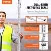 image:imageVEVOR Aluminum Grade Rod 25Feet10ths 6 Sections Telescopic Measuring RodDoubleSided Scale 110ft Leveling Rod StickAluminum Alloy Survey Rod wBubble Level ampCarrying Bag for HousesWallsFloors18 FT10ths