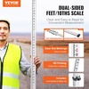 image:imageVEVOR Aluminum Grade Rod 25Feet10ths 6 Sections Telescopic Measuring RodDoubleSided Scale 110ft Leveling Rod StickAluminum Alloy Survey Rod wBubble Level ampCarrying Bag for HousesWallsFloors25 FT10ths