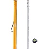 image:imageVEVOR Aluminum Grade Rod 25Feet10ths 6 Sections Telescopic Measuring RodDoubleSided Scale 110ft Leveling Rod StickAluminum Alloy Survey Rod wBubble Level ampCarrying Bag for HousesWallsFloors14 FT8ths