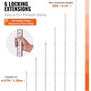 image:imageVEVOR Aluminum Grade Rod 25Feet10ths 6 Sections Telescopic Measuring RodDoubleSided Scale 110ft Leveling Rod StickAluminum Alloy Survey Rod wBubble Level ampCarrying Bag for HousesWallsFloors20 FT10ths