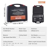 image:imageVEVOR Annular Cutter Set 13 pcs Weldon Shank Mag Drill Bits 1 Cutting Depth 716 to 1116 Cutting Diameter M2AL HSS 2 Pilot Pins Hex Wrench and Portable Case for Using with Magnetic Drills716  1116  1