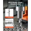 image:imageVEVOR Annular Cutter Set 13 pcs Weldon Shank Mag Drill Bits 1 Cutting Depth 716 to 1116 Cutting Diameter M2AL HSS 2 Pilot Pins Hex Wrench and Portable Case for Using with Magnetic Drills14  916  2