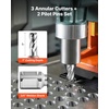 image:imageVEVOR Annular Cutter Set 13 pcs Weldon Shank Mag Drill Bits 1 Cutting Depth 716 to 1116 Cutting Diameter M2AL HSS 2 Pilot Pins Hex Wrench and Portable Case for Using with Magnetic Drills12  1