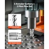 image:imageVEVOR Annular Cutter Set 13 pcs Weldon Shank Mag Drill Bits 1 Cutting Depth 716 to 1116 Cutting Diameter M2AL HSS 2 Pilot Pins Hex Wrench and Portable Case for Using with Magnetic Drills12  1  1