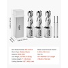 image:imageVEVOR Annular Cutter Set 13 pcs Weldon Shank Mag Drill Bits 1 Cutting Depth 716 to 1116 Cutting Diameter M2AL HSS 2 Pilot Pins Hex Wrench and Portable Case for Using with Magnetic Drills12  1