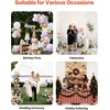 image:imageVEVOR Arch Backdrop Stand 72 x 4 ft Stable Structure Easy Assembly 1 Set Gold Metal Arch Backdrop Stand for Wedding Birthday Party Graduation Holiday Celebration and Ceremony Decoration72ft 6ft  new version