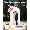 image:imageVEVOR Arch Backdrop Stand 72 x 4 ft Stable Structure Easy Assembly 1 Set Gold Metal Arch Backdrop Stand for Wedding Birthday Party Graduation Holiday Celebration and Ceremony Decoration72ft with cover