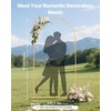 image:imageVEVOR Arch Backdrop Stand 72 x 4 ft Stable Structure Easy Assembly 1 Set Gold Metal Arch Backdrop Stand for Wedding Birthday Party Graduation Holiday Celebration and Ceremony Decoration72ft