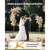 image:imageVEVOR Arch Backdrop Stand 72 x 4 ft Stable Structure Easy Assembly 1 Set Gold Metal Arch Backdrop Stand for Wedding Birthday Party Graduation Holiday Celebration and Ceremony Decoration72ft 6ft  new version