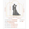 image:imageVEVOR Arch Backdrop Stand 72 x 4 ft Stable Structure Easy Assembly 1 Set Gold Metal Arch Backdrop Stand for Wedding Birthday Party Graduation Holiday Celebration and Ceremony Decoration8ft 72ft 66ft  new version