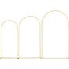 image:imageVEVOR Arch Backdrop Stand 72 x 4 ft Stable Structure Easy Assembly 1 Set Gold Metal Arch Backdrop Stand for Wedding Birthday Party Graduation Holiday Celebration and Ceremony Decoration72ft 66ft 6ft