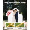 image:imageVEVOR Arch Backdrop Stand 72 x 4 ft Stable Structure Easy Assembly 1 Set Gold Metal Arch Backdrop Stand for Wedding Birthday Party Graduation Holiday Celebration and Ceremony Decoration6ft 5ft 4ft with cover new version