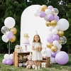 image:imageVEVOR Arch Backdrop Stand 72 x 4 ft Stable Structure Easy Assembly 1 Set Gold Metal Arch Backdrop Stand for Wedding Birthday Party Graduation Holiday Celebration and Ceremony Decoration72ft with cover