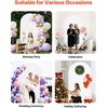 image:imageVEVOR Arch Backdrop Stand 72 x 4 ft Stable Structure Easy Assembly 1 Set Gold Metal Arch Backdrop Stand for Wedding Birthday Party Graduation Holiday Celebration and Ceremony Decoration72ft with cover