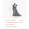 image:imageVEVOR Arch Backdrop Stand 72 x 4 ft Stable Structure Easy Assembly 1 Set Gold Metal Arch Backdrop Stand for Wedding Birthday Party Graduation Holiday Celebration and Ceremony Decoration66ft