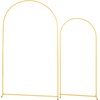 image:imageVEVOR Arch Backdrop Stand 72 x 4 ft Stable Structure Easy Assembly 1 Set Gold Metal Arch Backdrop Stand for Wedding Birthday Party Graduation Holiday Celebration and Ceremony Decoration72ft 6ft  new version