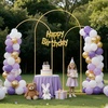 image:imageVEVOR Arch Backdrop Stand 72 x 4 ft Stable Structure Easy Assembly 1 Set Gold Metal Arch Backdrop Stand for Wedding Birthday Party Graduation Holiday Celebration and Ceremony Decoration8ft 72ft 66ft  new version
