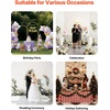 image:imageVEVOR Arch Backdrop Stand 72 x 4 ft Stable Structure Easy Assembly 1 Set Gold Metal Arch Backdrop Stand for Wedding Birthday Party Graduation Holiday Celebration and Ceremony Decoration6 x 26 ft  5 x 22 ft  4 x 17 ft
