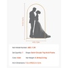 image:imageVEVOR Arch Backdrop Stand 72 x 4 ft Stable Structure Easy Assembly 1 Set Gold Metal Arch Backdrop Stand for Wedding Birthday Party Graduation Holiday Celebration and Ceremony Decoration72ft