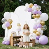 image:imageVEVOR Arch Backdrop Stand 72 x 4 ft Stable Structure Easy Assembly 1 Set Gold Metal Arch Backdrop Stand for Wedding Birthday Party Graduation Holiday Celebration and Ceremony Decoration6ft 5ft 4ft with cover new version