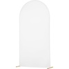image:imageVEVOR Arch Backdrop Stand 72 x 4 ft Stable Structure Easy Assembly 1 Set Gold Metal Arch Backdrop Stand for Wedding Birthday Party Graduation Holiday Celebration and Ceremony Decoration72ft with cover