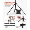 image:imageVEVOR Backdrop Stand 10 x 10 ft Adjustable Photo Backdrop Stand Kit Portable Background with 4 Crossbars Heavy Duty Projector Screen  for Wedding Photo Video Studio amp Party65 x 10 Ft