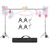 image:imageVEVOR Backdrop Stand 10 x 10 ft Adjustable Photo Backdrop Stand Kit Portable Background with 4 Crossbars Heavy Duty Projector Screen  for Wedding Photo Video Studio amp Party10 x 10 Ft