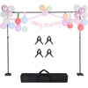 image:imageVEVOR Backdrop Stand 85 x 10 ft Adjustable Photo Backdrop Stand Kit Portable Background with 7 Crossbars Heavy Duty Projector Screen for Wedding Photo Video Studio amp Party85 x 10 Ft