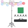 image:imageVEVOR Backdrop Stand 85 x 10 ft Adjustable Photo Backdrop Stand Kit Portable Background with 7 Crossbars Heavy Duty Projector Screen for Wedding Photo Video Studio amp Party5 x 65 Ft