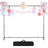 image:imageVEVOR Backdrop Stand 85 x 10 ft Adjustable Photo Backdrop Stand Kit Portable Background with 7 Crossbars Heavy Duty Projector Screen for Wedding Photo Video Studio amp Party7 x 10 Ft