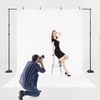image:imageVEVOR Backdrop Stand 85 x 10 ft Adjustable Photo Backdrop Stand Kit Portable Background with 7 Crossbars Heavy Duty Projector Screen for Wedding Photo Video Studio amp Party85 x 10 Ft